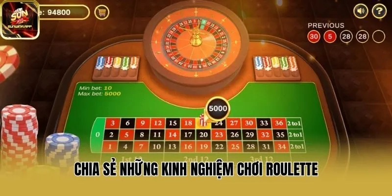 Chia sẻ những kinh nghiệm chơi Roulette