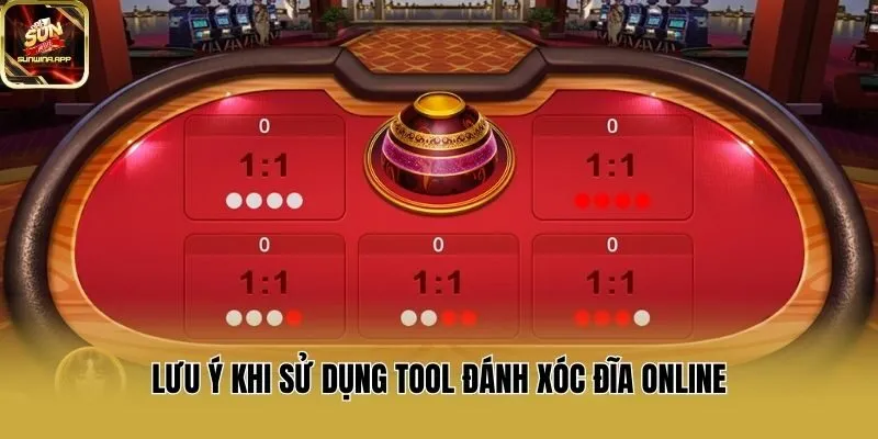 Lưu ý khi sử dụng tool đánh xóc đĩa online